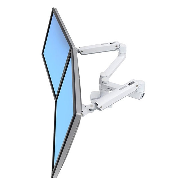 Ergotron LX Dual Side-by-Side Arm (White) 45-491-216