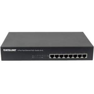 Intellinet 8-Port Fast Ethernet PoE+ Switch 561075