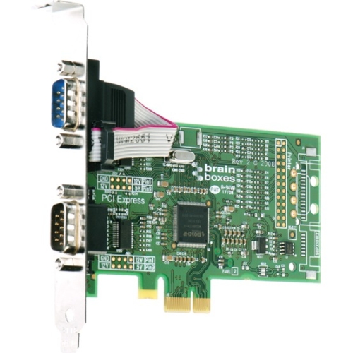 Brainboxes 2 Port PCI Express RS232 Serial Adaptor Dual Profile PX-25703