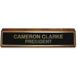 Xstamper Black Brass Plated 2"x10" Wood Sign K89 XSTK89