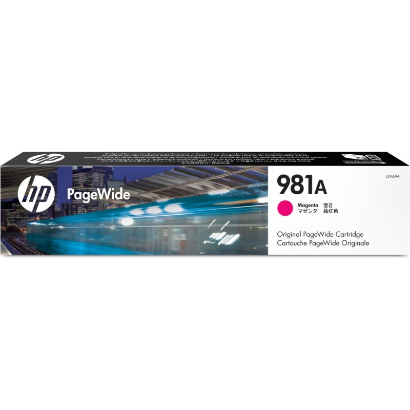 HP Cyan Original PageWide Cartridge 6000 Pages J3M68A HEWJ3M68A 981A