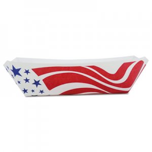 SCT American Flag Paper Food Baskets, Red/White/Blue, 1 lb Capacity, 1000/Carton SCH0533 0533