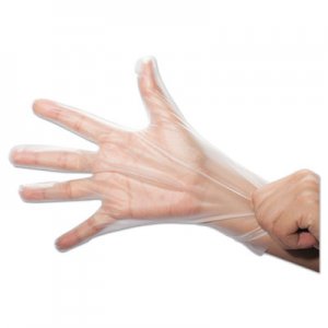 SemperGuard FoodSafe Stretch Poly Gloves, Clear, Medium, Polyethylene, 2000/Ctn SEZHPEF203 HPEF203