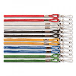 Champion Sports Lanyard, J-Hook Style, 22" Long, Assorted Colors, 12/Pack CSI126ASST 126ASST
