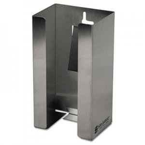 San Jamar Stainless Steel Disposable Glove Dispenser, Single-Box, 5 1/2w x 3 3/4d x 10h SJMG0801 SAN