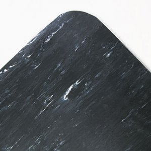 Crown Cushion-Step Surface Mat, 36 x 60, Spiffy Vinyl, Black CWNCU3660SB CU3660SB