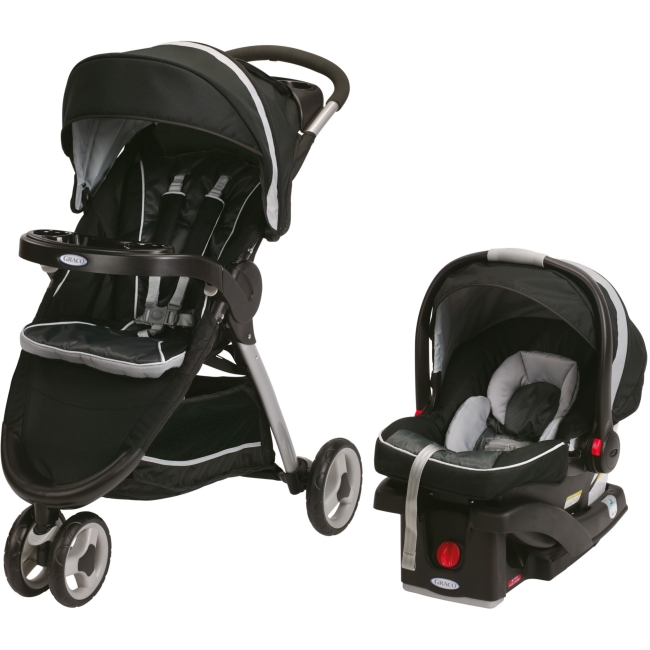 Graco FastAction Fold Sport Click Connect Travel System, Gotham 1934806