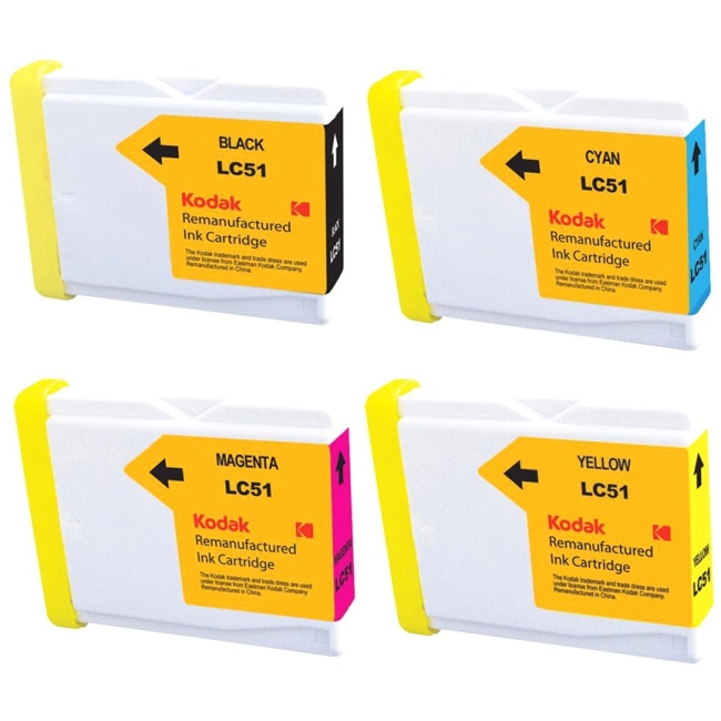 eReplacements Compatible Ink Cartridge Replaces Brother LC51COMBO-KD
