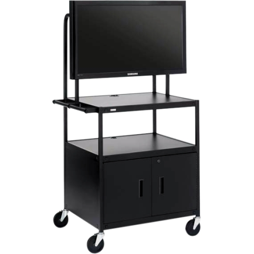 Bretford Basics Flat Panel Cabinet Cart FP42ULC-P5BK