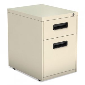 Alera Two-Drawer Metal Pedestal File, 14 7/8w x 19 1/8d x 21 3/4h, Putty ALEPABFPY