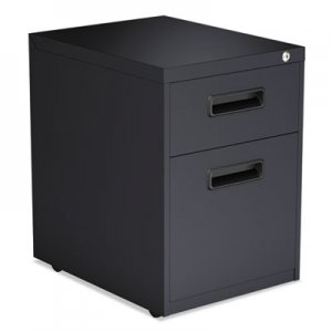 Alera Two-Drawer Metal Pedestal File, 14 7/8w x 19 1/8d x 21 3/4h, Charcoal ALEPABFCH