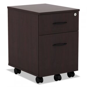 Alera Valencia Series Mobile B/F Pedestal, 14 7/8w x 19 1/8d x 22 7/8h, Mahogany ALEVABFMY