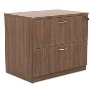 Alera Valencia Series Two-Drawer Lateral File, 34w x 22 3/4d x 29 1/2h, Walnut ALEVA513622WA