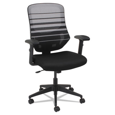 Alera Embre Series Mesh Mid-Back Chair, Black/White ALEEM4204