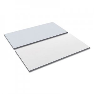 Alera Reversible Laminate Table Top, Rectangular, 59 1/2w x 23 5/8d, White/Gray ALETT6024WG