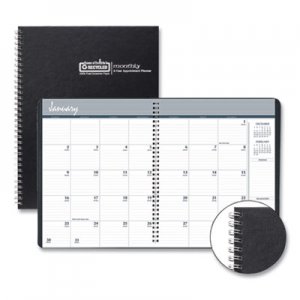 House of Doolittle Two-Year Monthly Hard Cover Planner, 8 1/2 x 11, Black, 2019-2020 HOD262092 2620-92