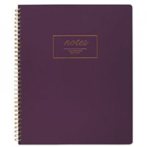 Cambridge Fashion Twinwire Business Notebook, 11 x 9, Purple. 80 Sheets MEA49567 49567