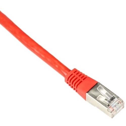 Black Box Cat5e 100-MHz Shielded, Stranded PVC Cable, (SSTP PIMF), PVC, Red, 1-ft. (0.3-m) EVNSL0172RD-0001