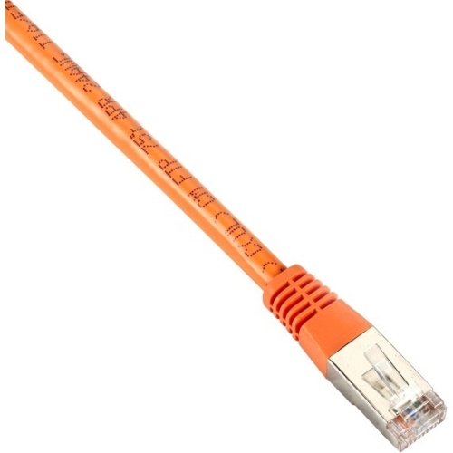 Black Box Cat5e 350-MHz, Shielded, Solid Backbone Cable (FTP), PVC, Orange, 15-ft. (4.5-m) EVNSL0510MS-0015