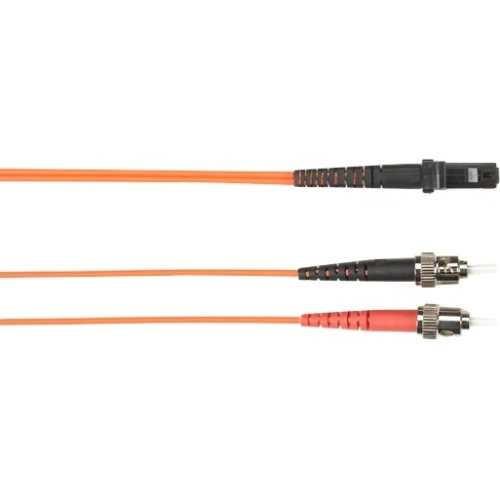 Black Box 1-m, ST-MTRJ, 62.5-Micron, Multimode, Plenum, Orange Fiber Optic Cable FOCMP62-001M-STMT-OR