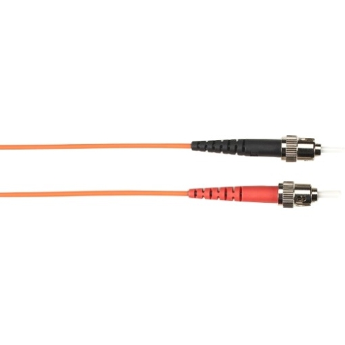 Black Box 1-m, ST-LC, 50-Micron, Multimode, PVC, Orange Fiber Optic Cable FOCMR50-001M-STLC-OR