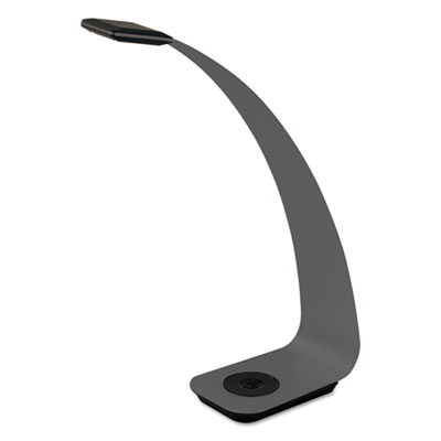 Alera Curve LED Lamp, Smart-Touch, 11 1/2" High, Graphite Gray ALELED927G