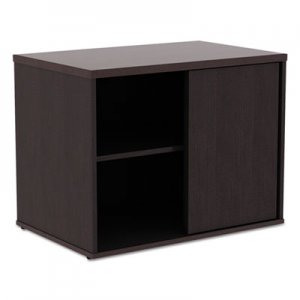 Alera Open Office Low Storage Cab Cred, 29 1/2w x 19 1/8d x 22 7/8h, Espresso ALELS593020ES