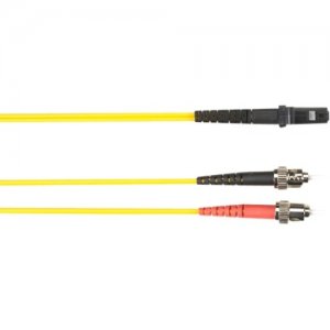 Black Box 2-m, ST-MTRJ, 62.5-Micron, Multimode, Plenum, Yellow Fiber Optic Cable FOCMP62-002M-STMT-YL