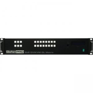 Gefen 8x8 DVI KVM Dual Link Matrix w/ Push Button Control GEF-DVIKVM-848DL-PB
