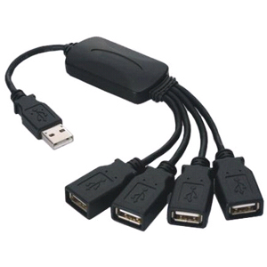 MPT 4-Ports Flexible Self Powered Mini USB 2.0 Hub USB-CBBH