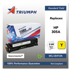 Triumph 751000NSH1286 Remanufactured CE412A (305A) Toner, Yellow SKLCE412A SKL-CE412A