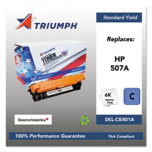 Triumph 751000NSH1280 Remanufactured CE401A (507A) Toner, Cyan SKLCE401A SKL-CE401A