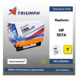 Triumph 751000NSH1281 Remanufactured CE402A (507A) Toner, Yellow SKLCE402A SKL-CE402A