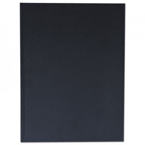 Genpak Casebound Hardcover Notebook, 10 1/4 x 7 5/8, Black Linen UNV66353