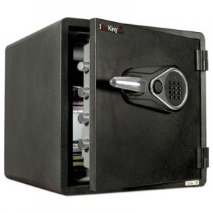 FireKing One Hour Fire and Water Safe with Electronic Lock, 1.23 cu. ft., Graphite FIRKY13131GREL KY13131GREL