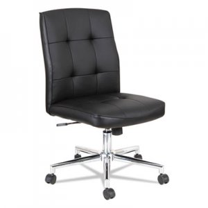 Alera Slimline Swivel/Tilt Task Chair, Black with Chrome Base ALENT4916 OIFNT4916