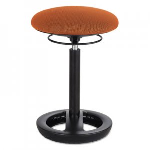 Safco Twixt Desk Height Ergonomic Stool, 22 1/2" High, Orange Fabric SAF3000OR 3000OR