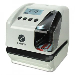 Lathem Time LT5000 Electronic Time and Date Stamp, Electronic, Cool Gray LTHLT5000 LT5000