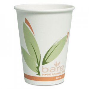 Dart Bare by Solo Eco-Forward Recycled Content PCF Paper Hot Cups, 12 oz, 300/Carton SCCOF12RCJ8484 OF12RC-J8484
