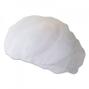 Boardwalk Disposable Hairnets, Nylon, Large, White, 100/Pack BWK00030