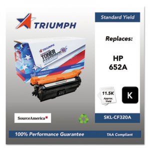 Triumph 751000NSH1598 Remanufactured CF320A (652A) Toner, Black SKLCF320A CF320A