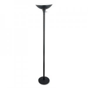Alera Torchier Floor Lamp, 72" High, Black ALELMPF52B