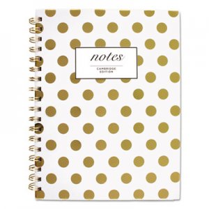 Cambridge Gold Dots Hardcover Notebook, 9 1/2 x 7, 80 Sheets MEA59016 59016