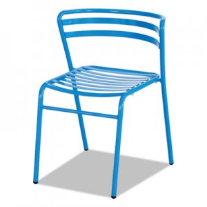 Safco CoGo Steel Outdoor/Indoor Stack Chair, Blue, 2/Carton SAF4360BU 4360BU