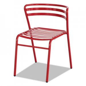 Safco CoGo Steel Outdoor/Indoor Stack Chair, Red, 2/Carton SAF4360RD 4360RD
