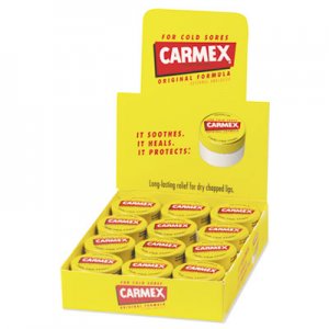 Carmex Moisturizing Lip Balm, Original Flavor, 0.25 oz Jar, 12/Box LIL62458 62458