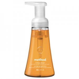 Method Foaming Hand Wash, Orange Ginger, 10 oz Pump Bottle, 6/Carton MTH01474