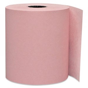 PM Company Direct Thermal Printing Thermal Paper Rolls, 3 1/8" x 230 ft, Pink, 50/Carton PMC05214P