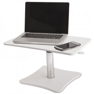 Victor High Rise Adjustable Laptop Stand, 21 x 13 x 15 3/4, White/Chrome VCTDC230W DC230W