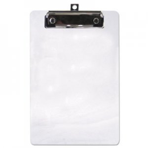 Saunders Plastic Clipboard, 1/2" Capacity, 6 x 9 Sheets, Clear SAU00516 00516